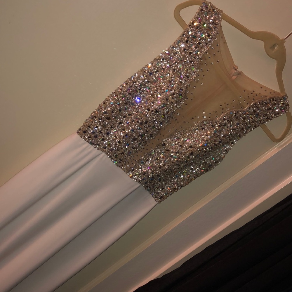 White prom dress